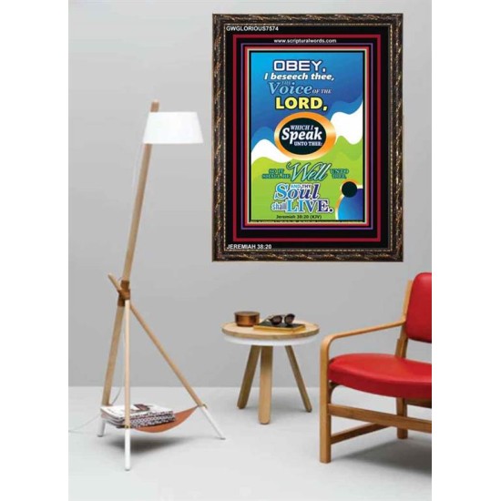THE VOICE OF THE LORD   Contemporary Christian Poster   (GWGLORIOUS7574)   