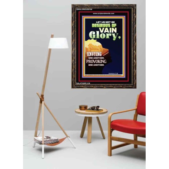 VAIN GLORY   Bible Verses Wall Art Acrylic Glass Frame   (GWGLORIOUS9196)   