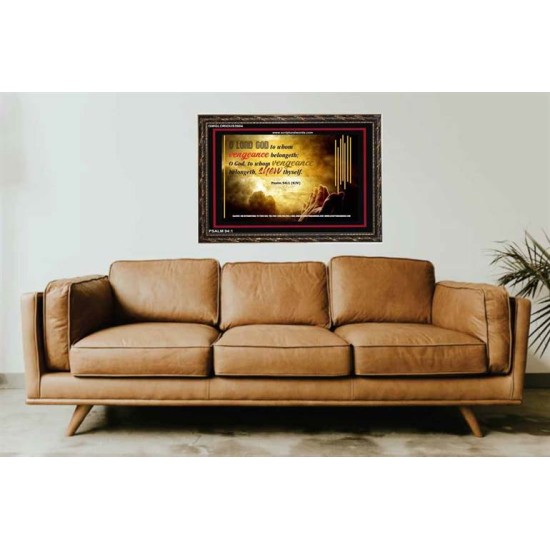 VENGEANCE BELONGS TO GOD   Acrylic Glass Frame Scripture Art   (GWGLORIOUS3904)   