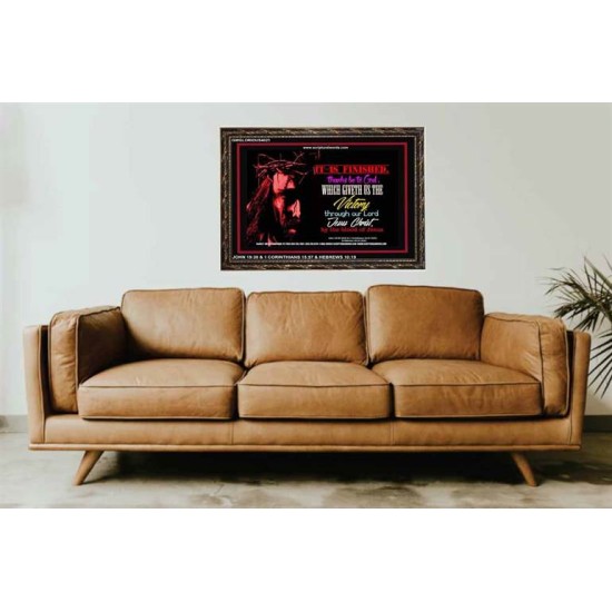 VICTORY BY THE BLOOD OF JESUS   Bible Scriptures on Love Acrylic Glass Frame   (GWGLORIOUS4021)   