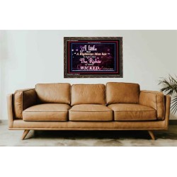 A RIGHTEOUS MAN   Framed Scripture Dcor   (GWGLORIOUS6521)   "45x33"