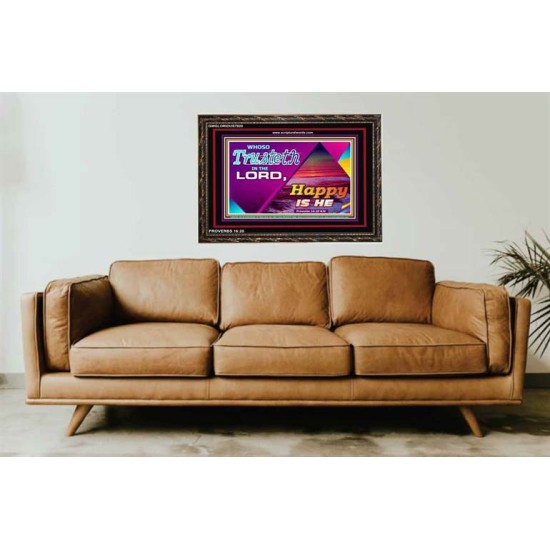 TRUST IN THE LORD   Framed Bedroom Wall Decoration   (GWGLORIOUS7920)   