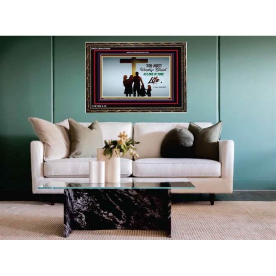 WORSHIP CHRIST   Christian Framed Art   (GWGLORIOUS4349)   