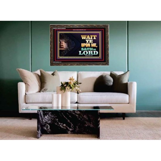 WAIT UPON THE LORD   Bible Scriptures on Forgiveness Acrylic Glass Frame   (GWGLORIOUS8936)   