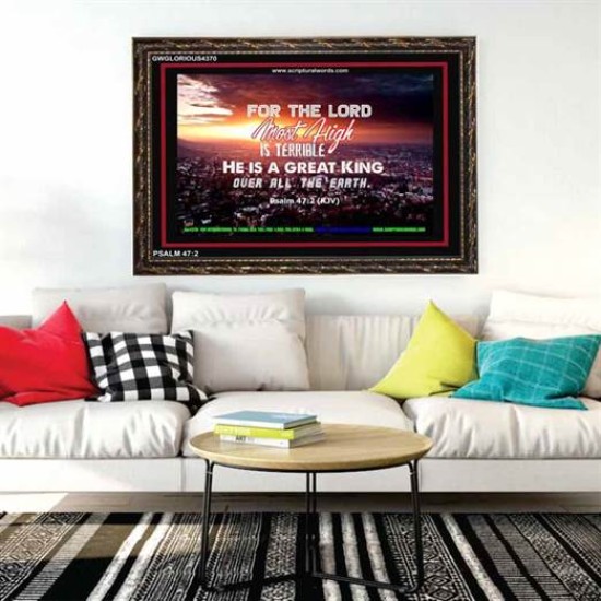 A GREAT KING   Christian Quotes Framed   (GWGLORIOUS4370)   