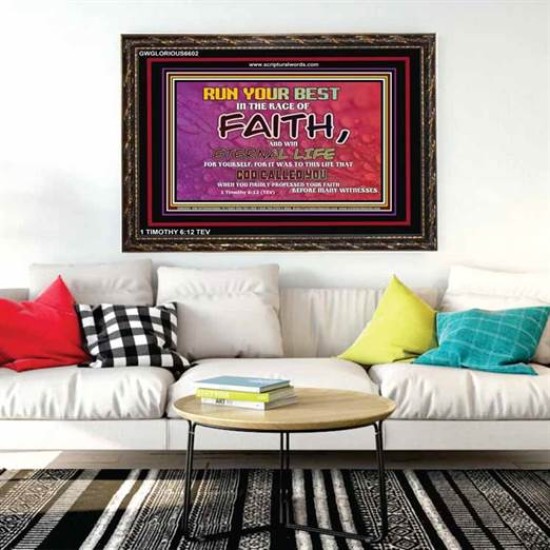 WIN ETERNAL LIFE   Inspiration office art and wall dcor   (GWGLORIOUS6602)   