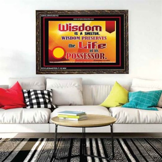 WISDOM   Framed Bible Verse   (GWGLORIOUS6782)   