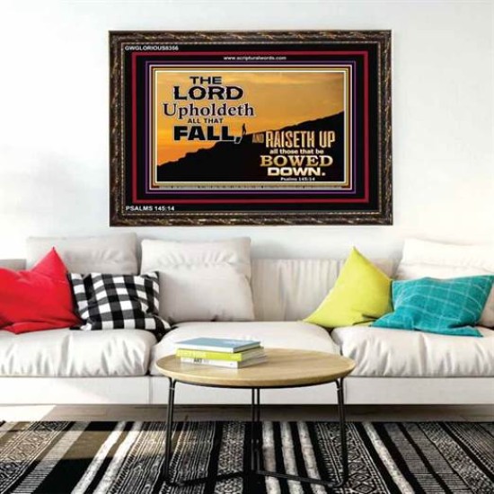 UPHOLDETH ALL THAT FALL   Scripture Wall Art   (GWGLORIOUS8356)   