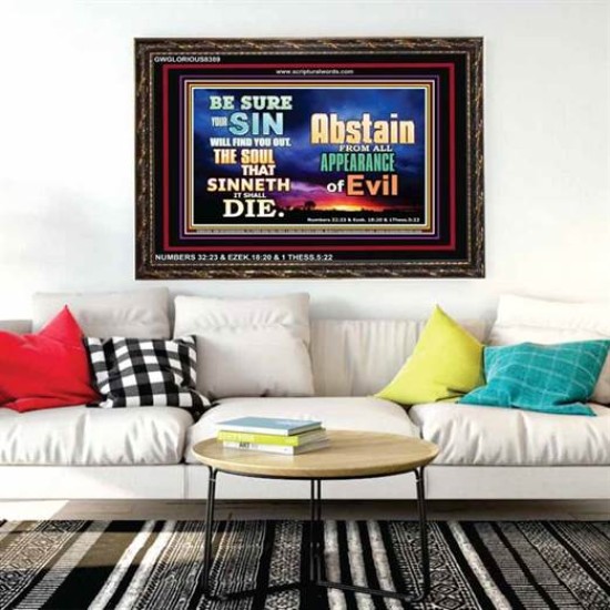 ABSTAIN FROM EVIL   Affordable Wall Art   (GWGLORIOUS8389)   