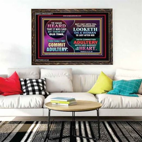 ADULTERY   Frame Scriptural Wall Art   (GWGLORIOUS8971)   