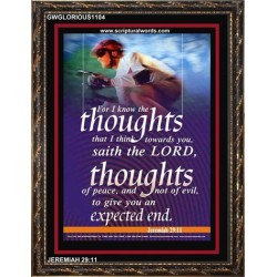 THE THOUGHTS OF PEACE   Inspirational Wall Art Poster   (GWGLORIOUS1104)   