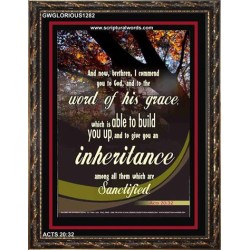 THE WORD OF HIS GRACE   Frame Bible Verse   (GWGLORIOUS1282)   