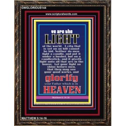 YOU ARE THE LIGHT OF THE WORLD   Bible Scriptures on Forgiveness Frame   (GWGLORIOUS144)   
