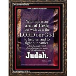 ARM OF FLESH?   Bible Verse Acrylic Glass Frame   (GWGLORIOUS1509)   