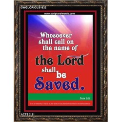 WHOSOEVER SHALL CALL   Inspiration Wall Art Frame   (GWGLORIOUS1632)   