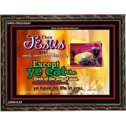 VERY VERY I SAY UNTO YOU   Framed Office Wall Decoration   (GWGLORIOUS2061)   "45x33"