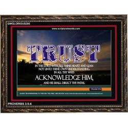 TRUST IN THE LORD   Modern Wall Art   (GWGLORIOUS295)   "45x33"