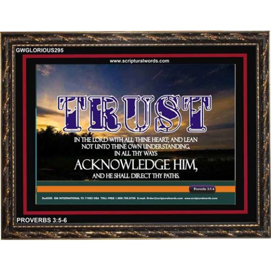 TRUST IN THE LORD   Modern Wall Art   (GWGLORIOUS295)   