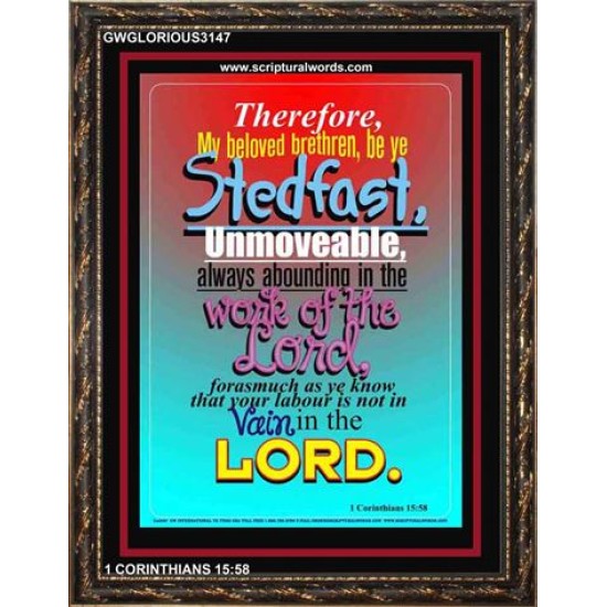 ABOUNDING IN THE WORK OF THE LORD   Inspiration Frame   (GWGLORIOUS3147)   