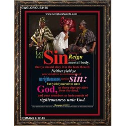 YIELD YOURSELVES UNTO GOD   Bible Scriptures on Love Acrylic Glass Frame   (GWGLORIOUS3155)   "33x45"