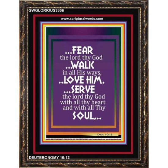 WALK IN ALL HIS WAYS   Scripture Art Prints   (GWGLORIOUS3306)   