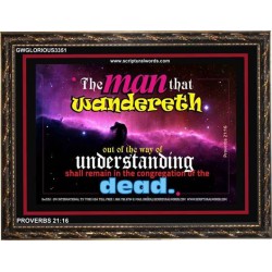 UNDERSTANDING   Inspirational Bible Verse Framed   (GWGLORIOUS3351)   "45x33"