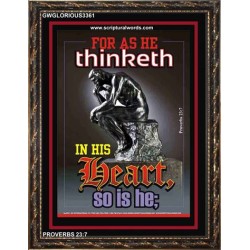 AS HE THINKETH   Inspirational Wall Art Poster   (GWGLORIOUS3361)   