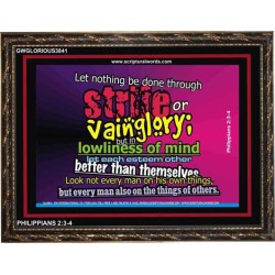 VAIN GLORY   Contemporary Christian Wall Art   (GWGLORIOUS3841)   "45x33"