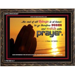 WATCH AND PRAY   Christian Wall Art Poster   (GWGLORIOUS3887)   