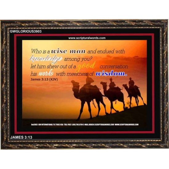 WISDOM   Christian Artwork Frame   (GWGLORIOUS3903)   