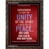 UNITY OF THE SPIRIT   Acrylic Glass Frame Scripture Art   (GWGLORIOUS3995)   "33x45"