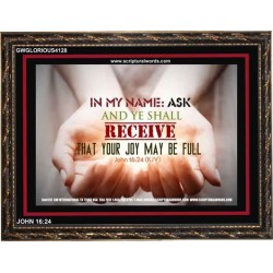 ASK IN MY NAME   Scriptures Wall Art   (GWGLORIOUS4128)   