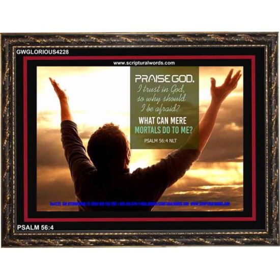 TRUST IN GOD   Framed Bible Verse   (GWGLORIOUS4228)   