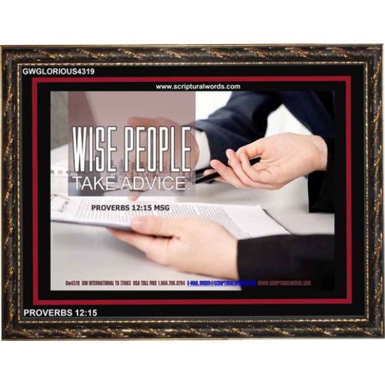 WISE PEOPLE   Bible Verses Frame Online   (GWGLORIOUS4319)   