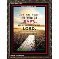 TURN BACK TO THE LORD   Christian Artwork   (GWGLORIOUS4438)   "33x45"