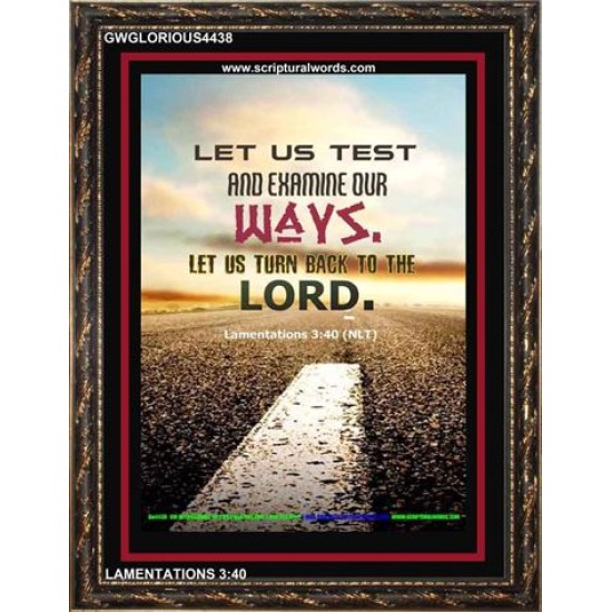 TURN BACK TO THE LORD   Christian Artwork   (GWGLORIOUS4438)   