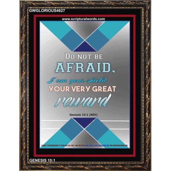 VERY GREAT REWARD   Encouraging Bible Verses Framed   (GWGLORIOUS4627)   