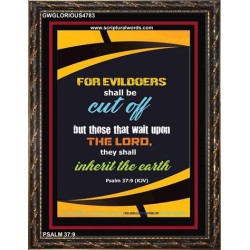 WAIT UPON THE LORD   Inspirational Bible Verse Frame   (GWGLORIOUS4783)   "33x45"