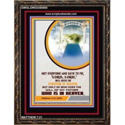 THE WILL OF MY FATHER    Bible Scriptures on Love frame   (GWGLORIOUS5065)   