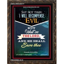 WAIT ON THE LORD   Bible Verses Frame Online   (GWGLORIOUS5177)   "33x45"