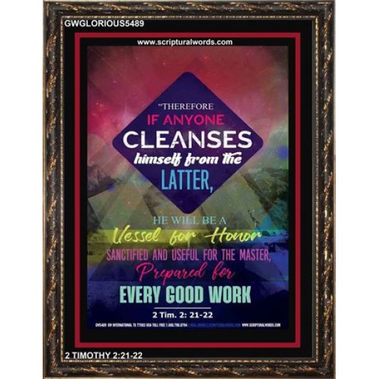 VESSEL FOR HONOR   Framed Bible Verse   (GWGLORIOUS5489)   