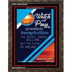 WATCH AND PRAY   Contemporary Christian Poster   (GWGLORIOUS5528)   "33x45"