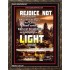 A LIGHT   Scripture Art Acrylic Glass Frame   (GWGLORIOUS6385)   "33x45"