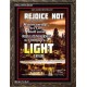 A LIGHT   Scripture Art Acrylic Glass Frame   (GWGLORIOUS6385)   