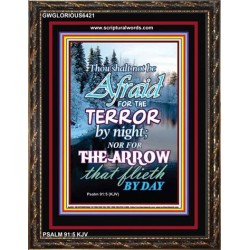 THE TERROR BY NIGHT   Printable Bible Verse to Framed   (GWGLORIOUS6421)   