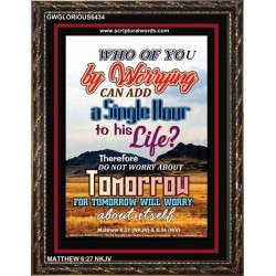 A SINGLE HOUR TO HIS LIFE   Bible Verses Frame Online   (GWGLORIOUS6434)   "33x45"