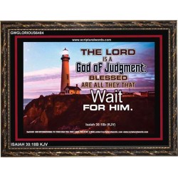 A GOD OF JUDGEMENT   Framed Bible Verse   (GWGLORIOUS6484)   "45x33"