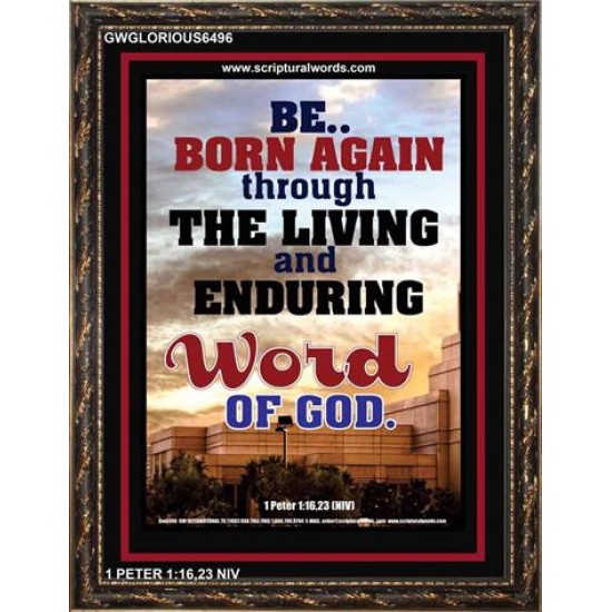 BE BORN AGAIN   Bible Verses Poster   (GWGLORIOUS6496)   