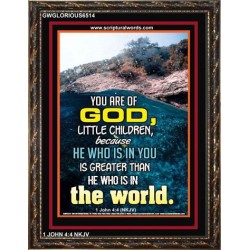 YOU ARE OF GOD   Bible Scriptures on Love frame   (GWGLORIOUS6514)   "33x45"