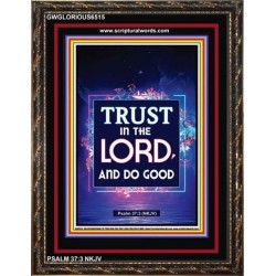 TRUST IN THE LORD   Bible Scriptures on Forgiveness Frame   (GWGLORIOUS6515)   "33x45"